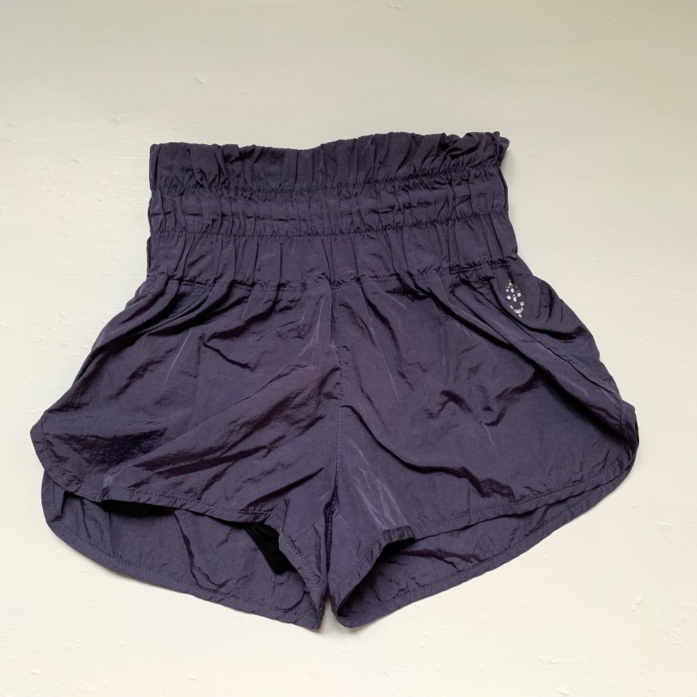 Free People High Waist Shorts 2" XS FP Movement The Way Home Lined Summer Beach